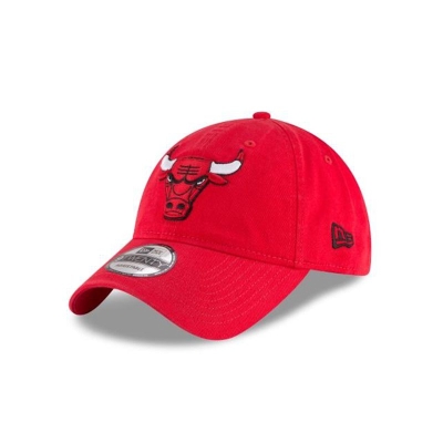 Red Chicago Bulls Hat - New Era NBA Core Classic 9TWENTY Adjustable Caps USA2560479